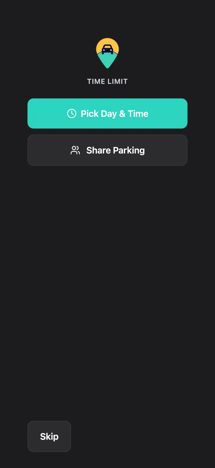 GottaPark — time-limit options and add to home screen