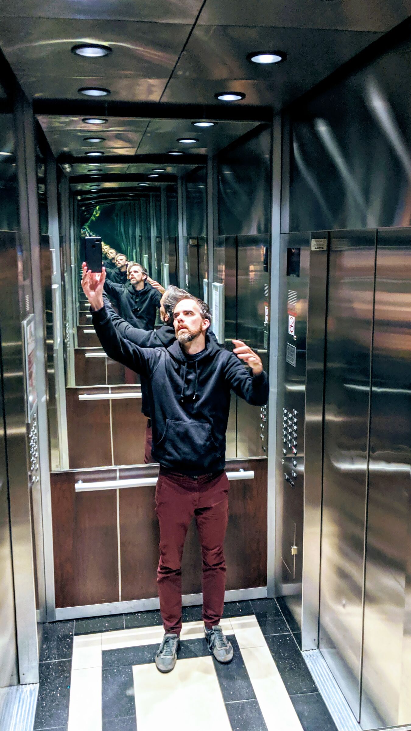 Photo of taking a photo that challenges our understanding of perspective